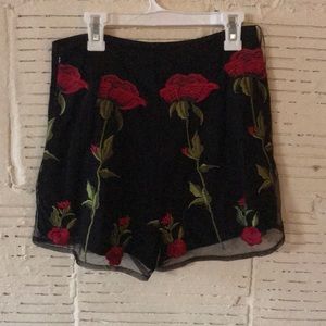 Two piece black/rose shorts and top both medium